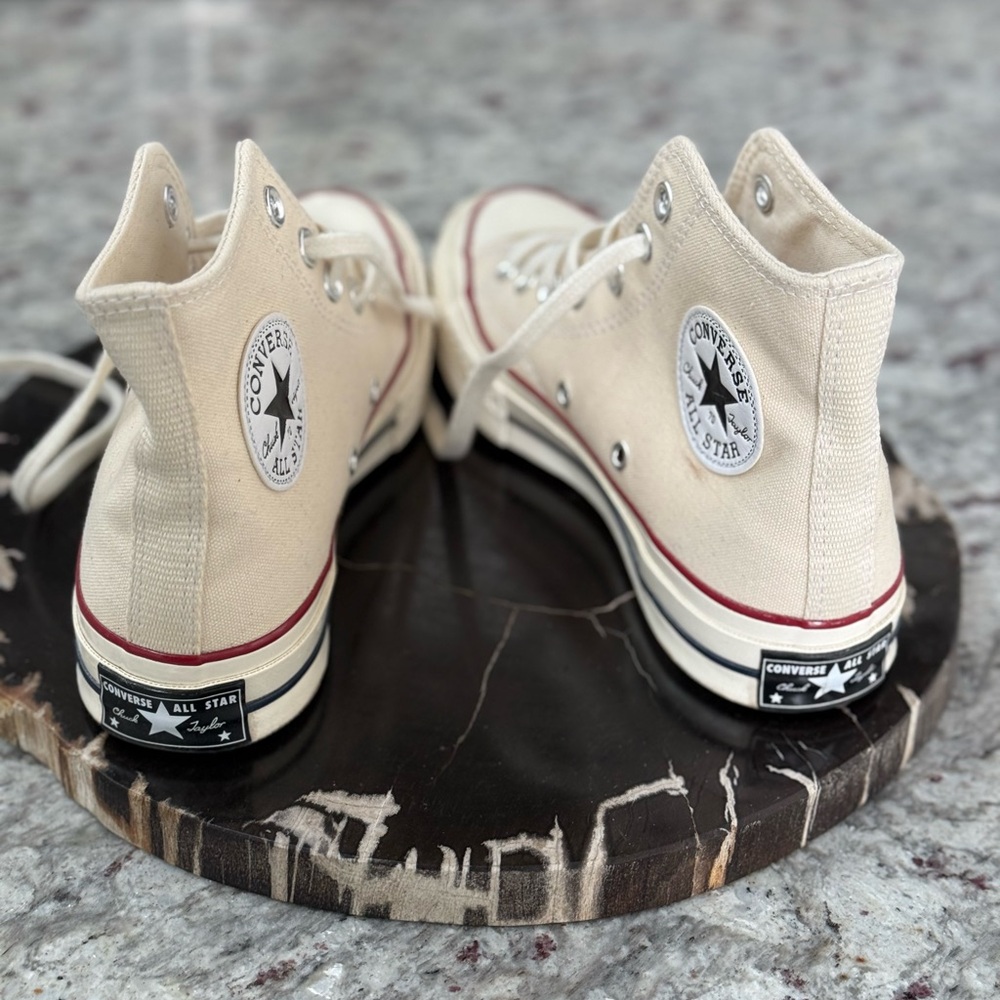 Chuck 70 HI Sneaker in Parchment, Garnet and Egret Converse